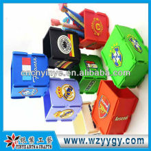 New soft pvc OEM pen holder for football World Cup 2014 souvenir